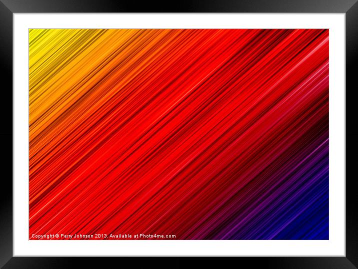 Red or ? Framed Mounted Print by Perry Johnson