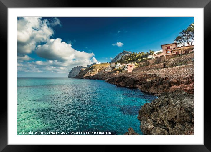 Cala Sant Vicenç Framed Mounted Print by Perry Johnson