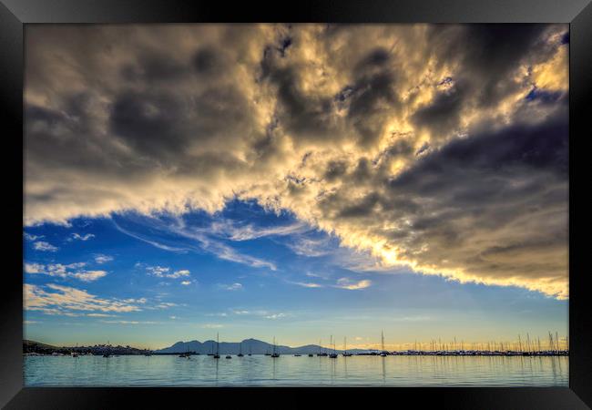 The Bay of Pollensa Framed Print by Perry Johnson