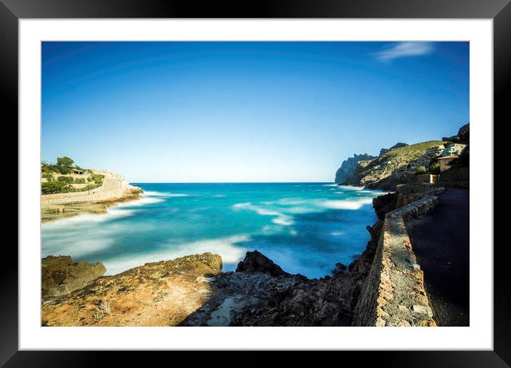 Cala after the storm Framed Mounted Print by Perry Johnson