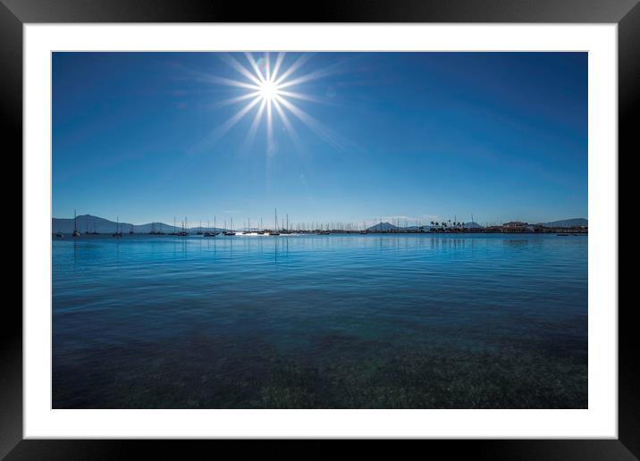 Sun Flares Framed Mounted Print by Perry Johnson