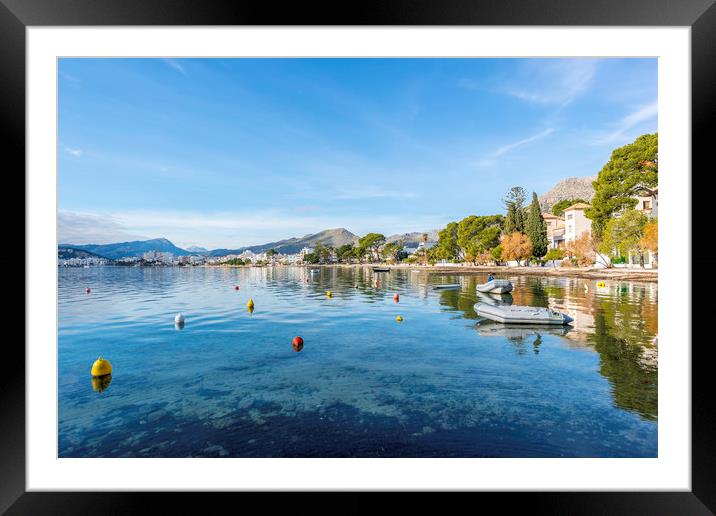 Puerto Pollensa Framed Mounted Print by Perry Johnson