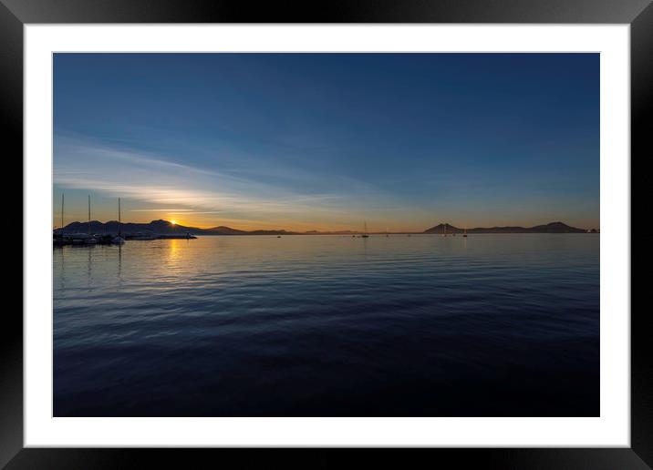 Sunrise Framed Mounted Print by Perry Johnson