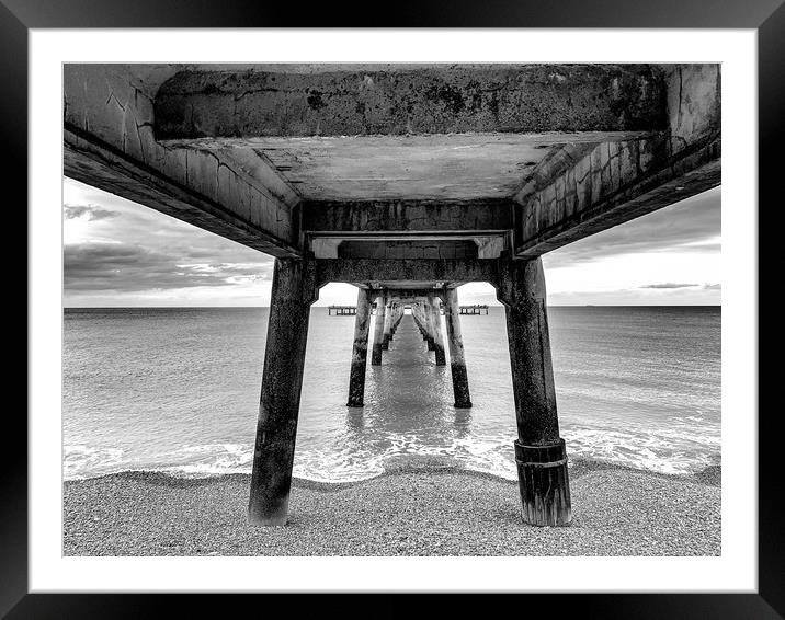 Deal Pier Framed Mounted Print by Perry Johnson