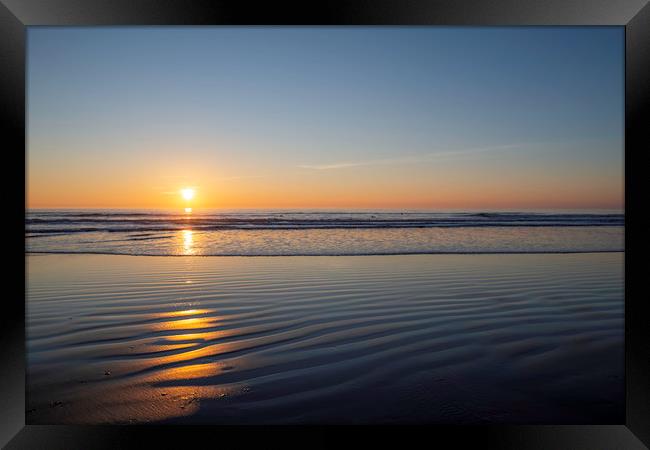 Waiting Framed Print by Perry Johnson