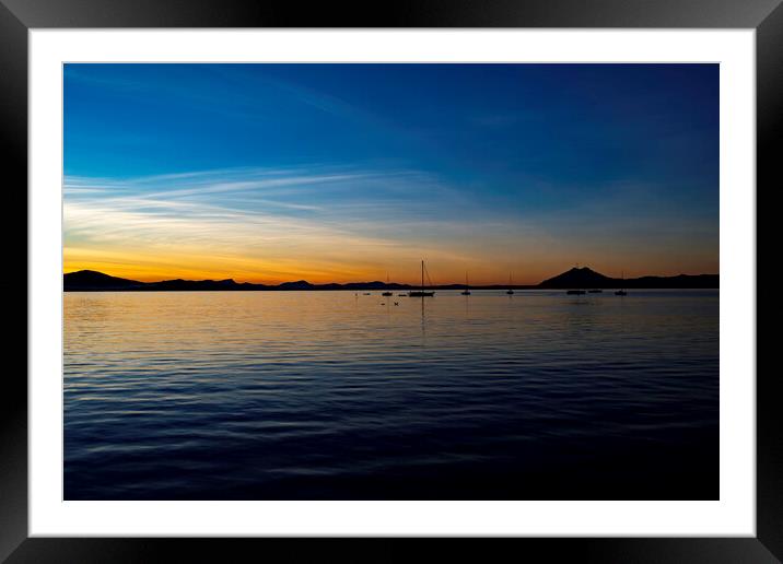 Sunrise Framed Mounted Print by Perry Johnson
