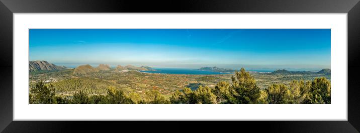 Panoramic Framed Mounted Print by Perry Johnson