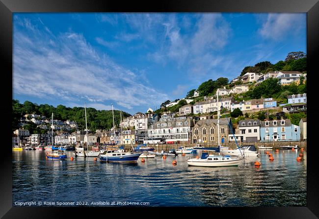 Early morning view of West Looe  Framed Print by Rosie Spooner