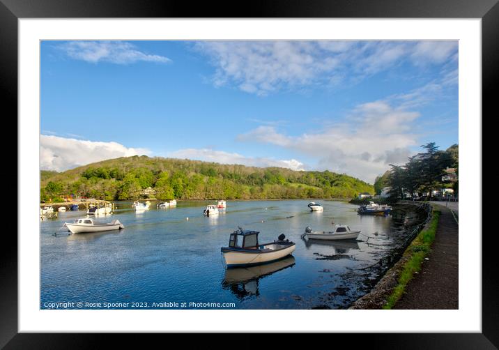 Early morning on the River Looe Framed Mounted Print by Rosie Spooner