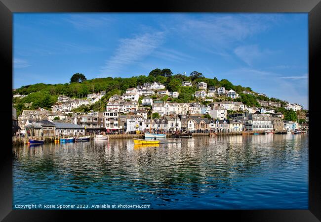 Reflections Looe Framed Print by Rosie Spooner