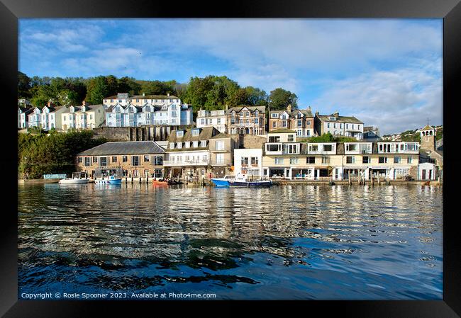 West Looe in Cornwall  Framed Print by Rosie Spooner