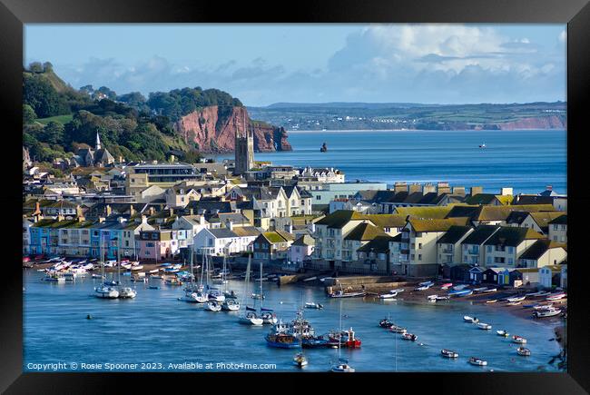 Teignmouth View across The River Teign Framed Print by Rosie Spooner