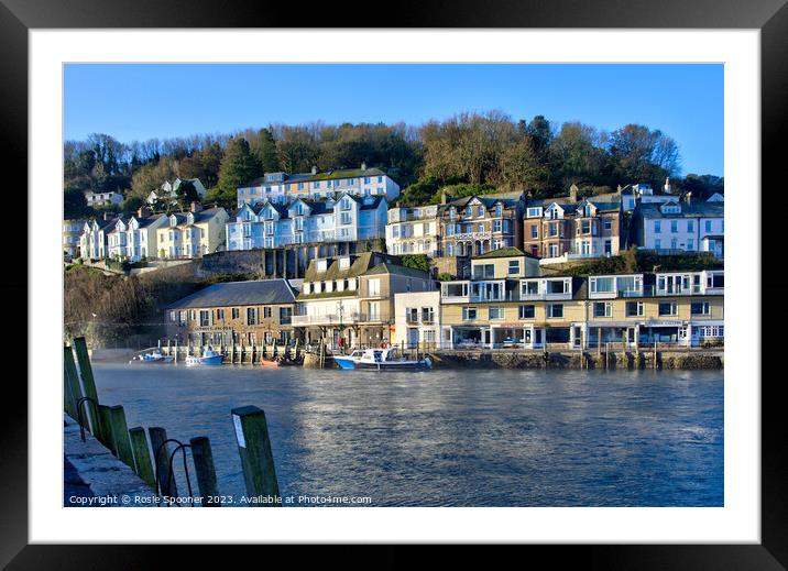 Early morning on The River Looe Framed Mounted Print by Rosie Spooner