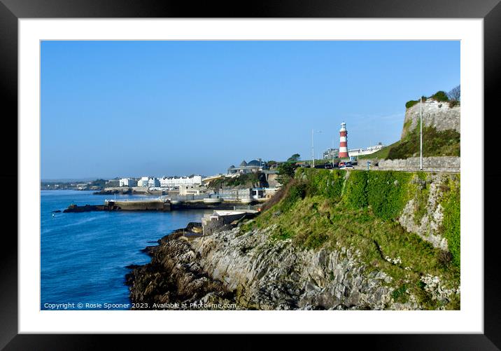 The Hoe at Plymouth  Framed Mounted Print by Rosie Spooner