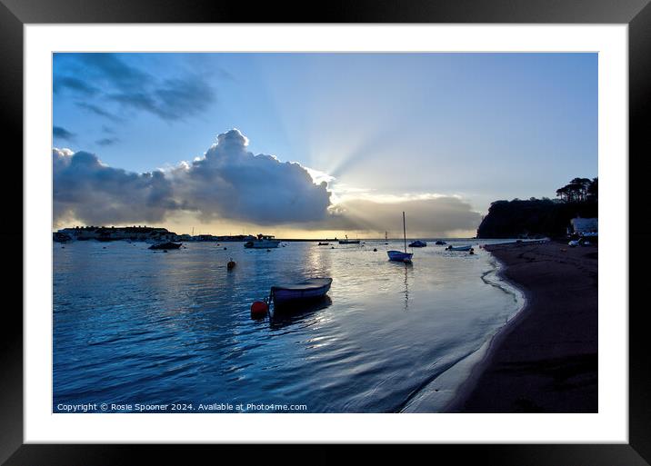 Shaldon Beach Framed Mounted Print by Rosie Spooner