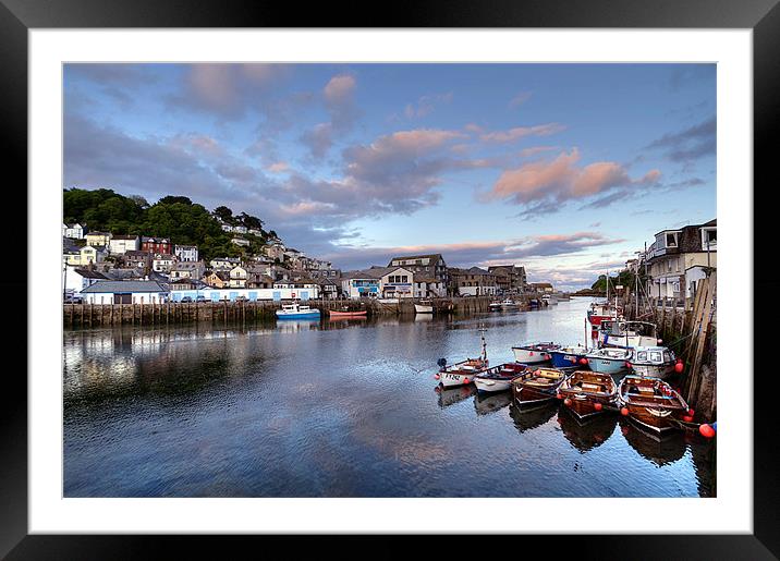 Early evening at Looe Framed Mounted Print by Rosie Spooner