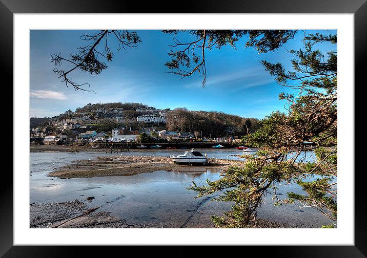  Low Tide on the River Looe Framed Mounted Print by Rosie Spooner