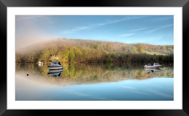  Misty early morning on the East Looe River Framed Mounted Print by Rosie Spooner