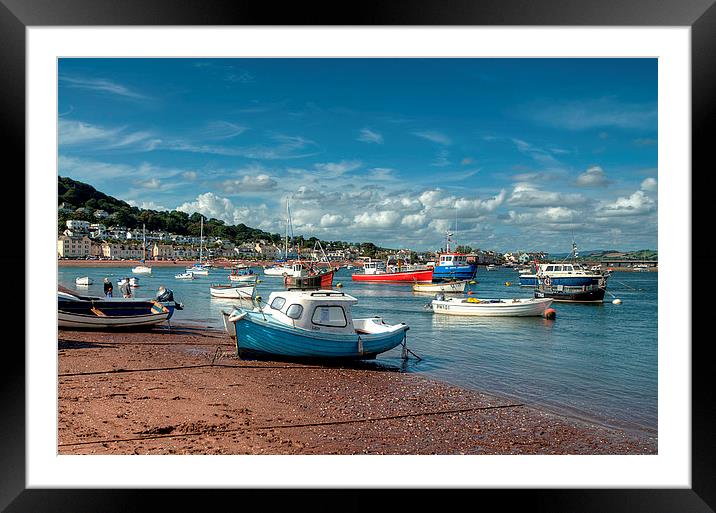  Teignmouth Back Beach  Framed Mounted Print by Rosie Spooner