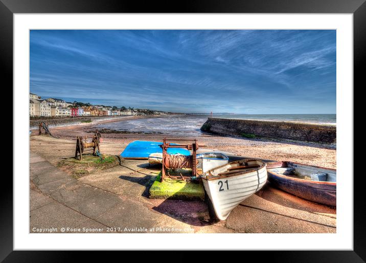 Boat Cove at Dawlish in South Devon Framed Mounted Print by Rosie Spooner