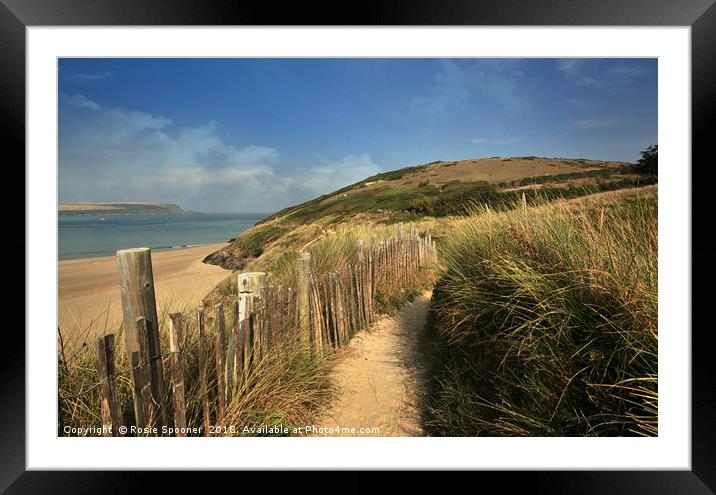 Along the coast path by the River Camel near Rock  Framed Mounted Print by Rosie Spooner