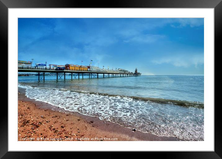Early morning by Paignton Pier Framed Mounted Print by Rosie Spooner