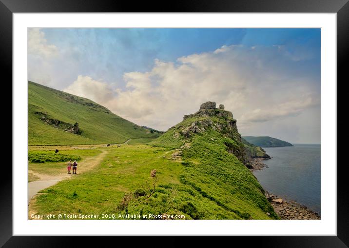 Approaching Valley of the Rocks in North Devon Framed Mounted Print by Rosie Spooner