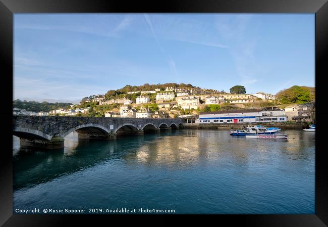 Early morning sunshine by Looe Bridge Framed Print by Rosie Spooner