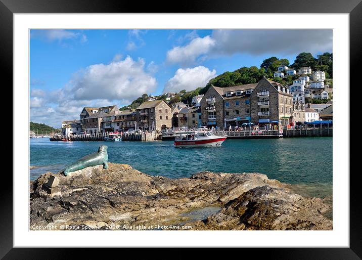 Nelson overlooking the River Looe in Cornwall  Framed Mounted Print by Rosie Spooner