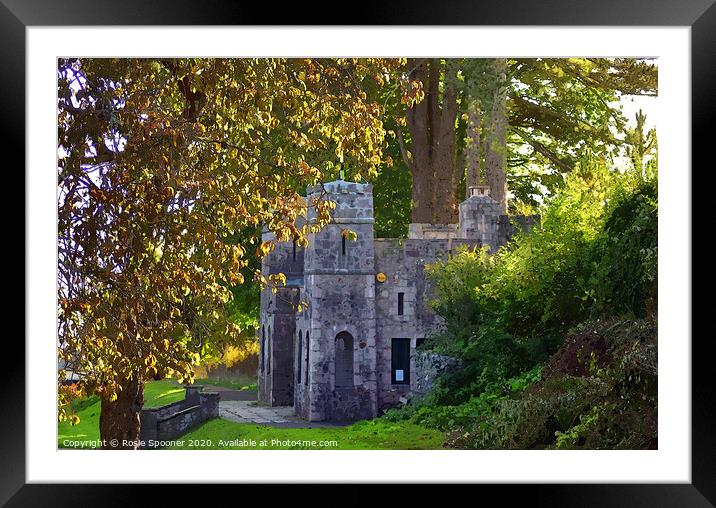 The Castle at Homeyards Botanical Gardens in Shaldon Devon Framed Mounted Print by Rosie Spooner