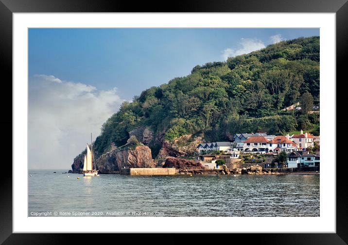The Cary Arms at Babbacombe Beach Framed Mounted Print by Rosie Spooner