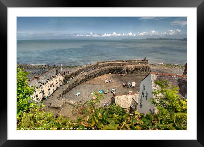 Looking Down on Clovelly  Framed Mounted Print by Rosie Spooner