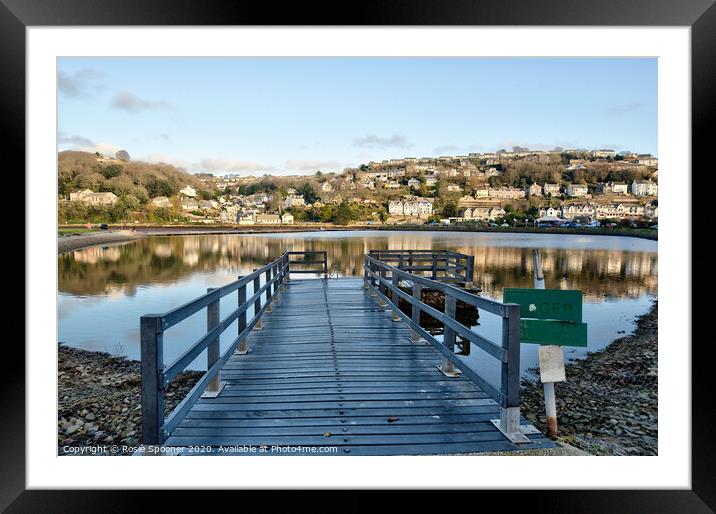 Reflections at the Mill Pool in Looe Cornwall  Framed Mounted Print by Rosie Spooner