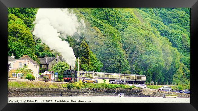 Over The Level Crossing Framed Print by Peter F Hunt