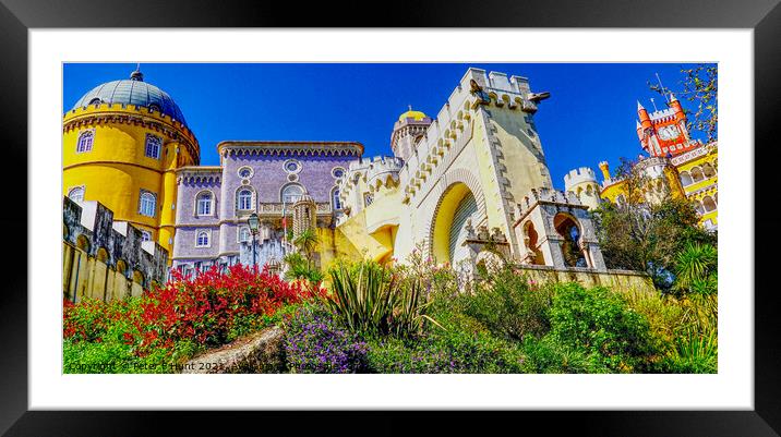 Romantic Palace Of Pena Framed Mounted Print by Peter F Hunt