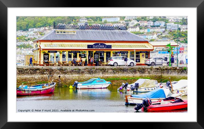 Dartmouth Station And Boat Float Framed Mounted Print by Peter F Hunt