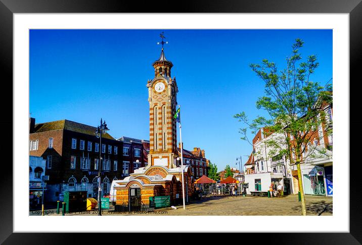 The Clock Tower Epsom Framed Mounted Print by Peter F Hunt