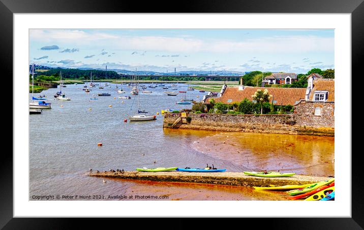 River Exe At Topsham Framed Mounted Print by Peter F Hunt