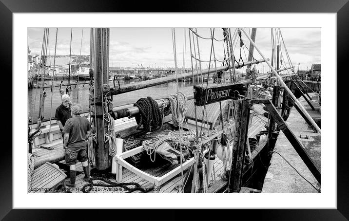 Brixham Waiting For Low Tide  Framed Mounted Print by Peter F Hunt