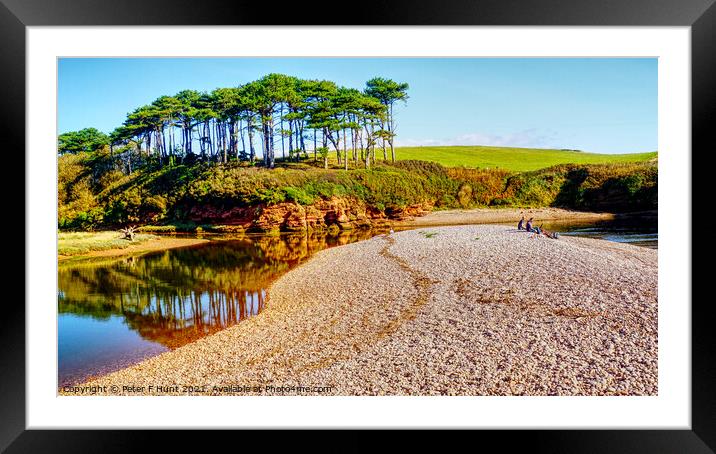 Budleigh Salterton End Of The Beach Framed Mounted Print by Peter F Hunt