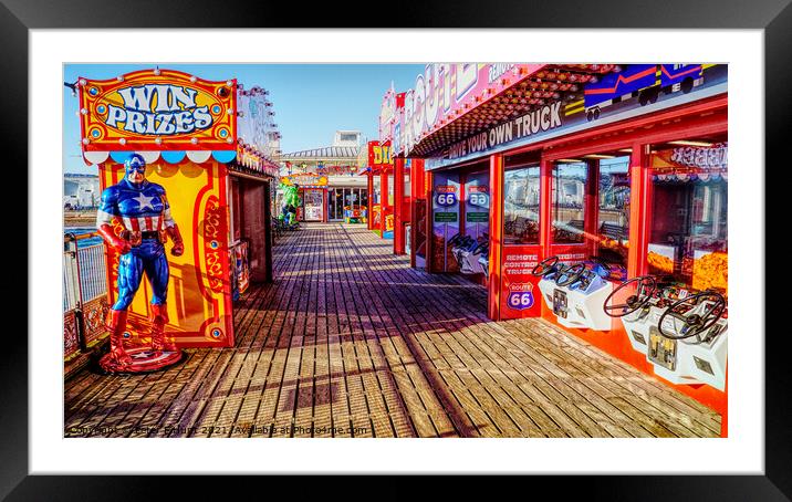 Paignton Pier Amusements Framed Mounted Print by Peter F Hunt
