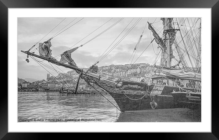 Brixham Our Maritime Heritage Framed Mounted Print by Peter F Hunt