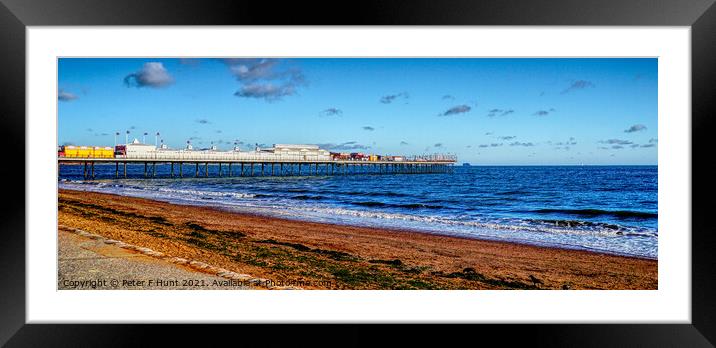Sunny November At The Seaside Framed Mounted Print by Peter F Hunt