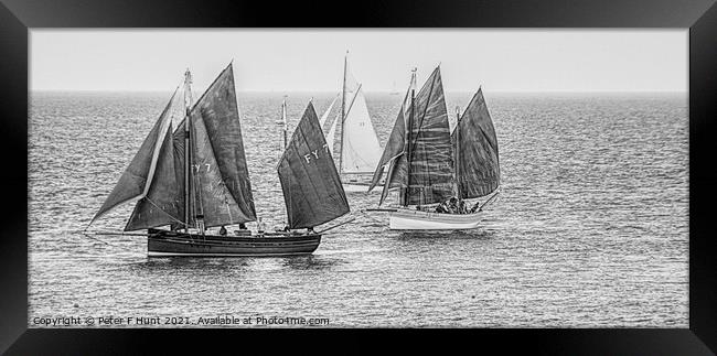 Our Daddy And I.R.I.S 100yrs Sailing Framed Print by Peter F Hunt