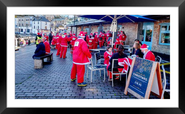 Santa Loves Brixham Harbour  Framed Mounted Print by Peter F Hunt