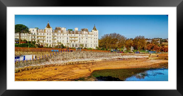The Grand Hotel Torquay Framed Mounted Print by Peter F Hunt