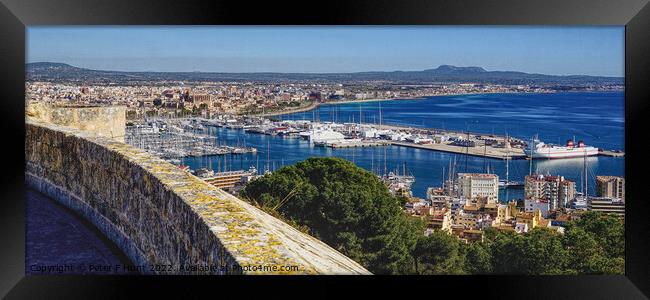 A Palma View Mallorca   Framed Print by Peter F Hunt