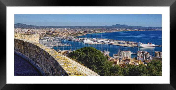 A Palma View Mallorca   Framed Mounted Print by Peter F Hunt
