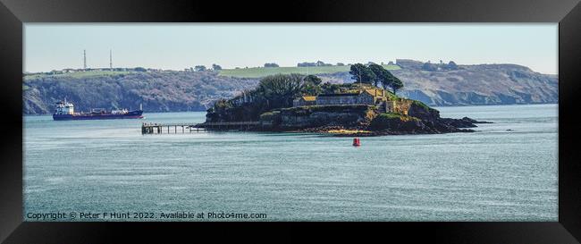 Drakes Island Plymouth Sound Framed Print by Peter F Hunt