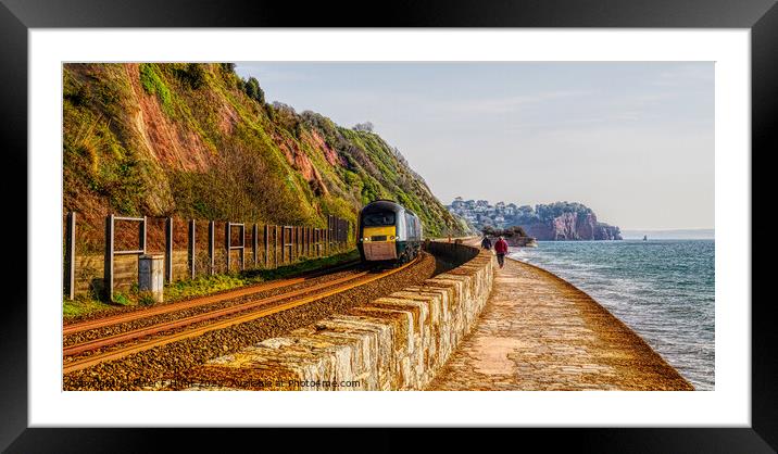 Train Journey With A View Framed Mounted Print by Peter F Hunt